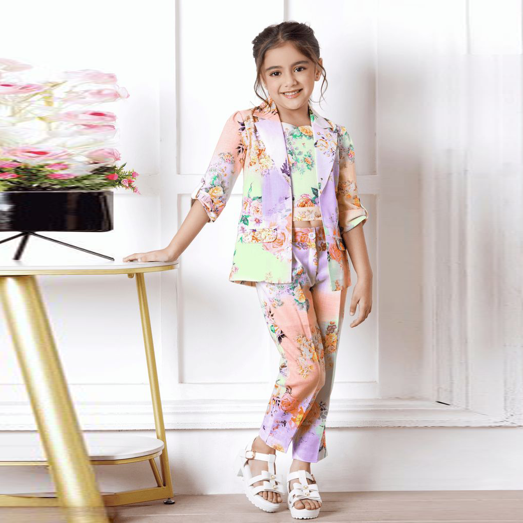 Exclusive Baby Girls Designer Blazer Floral Style-1981